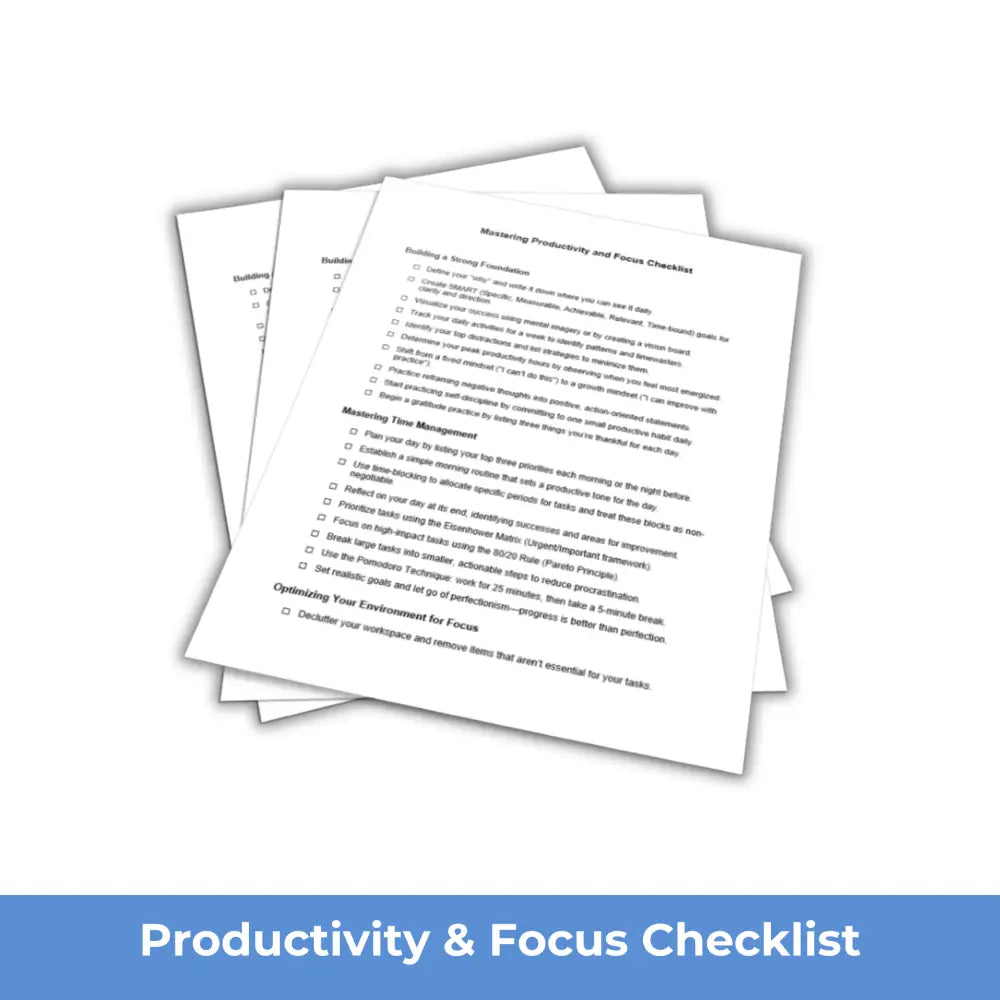 Productivity & Focus - A Better Me PLR Course PLR Reports