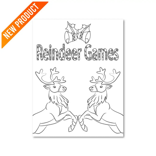 ’Reindeer Games’ Christmas Plr Coloring Page Pages