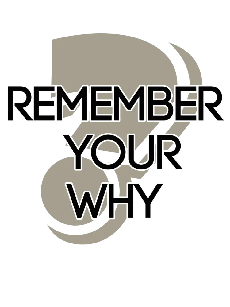 Remember Your Why PLR Poster Graphic