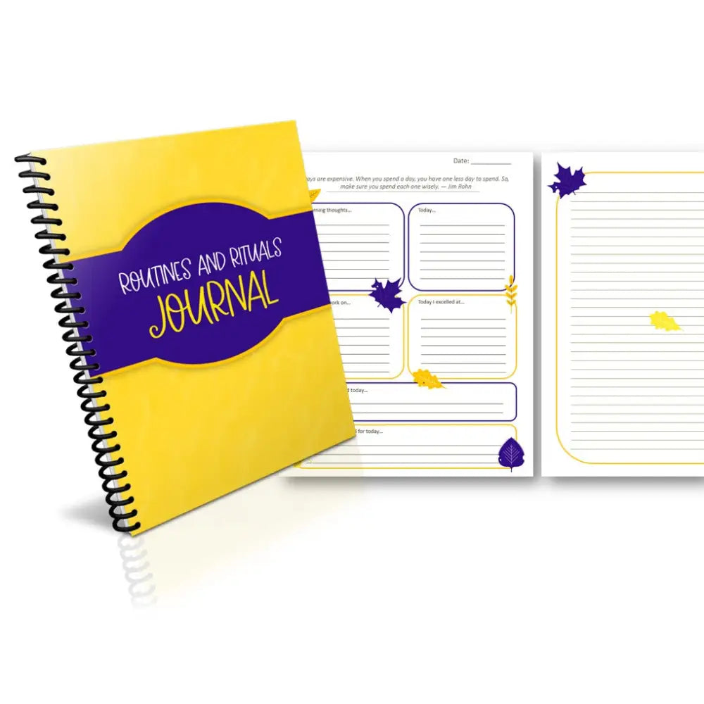 routines and rituals commercial use journal