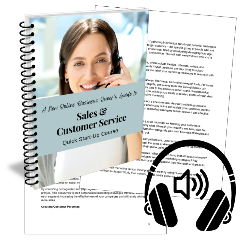 Sales and Sustomer Service PLR Course