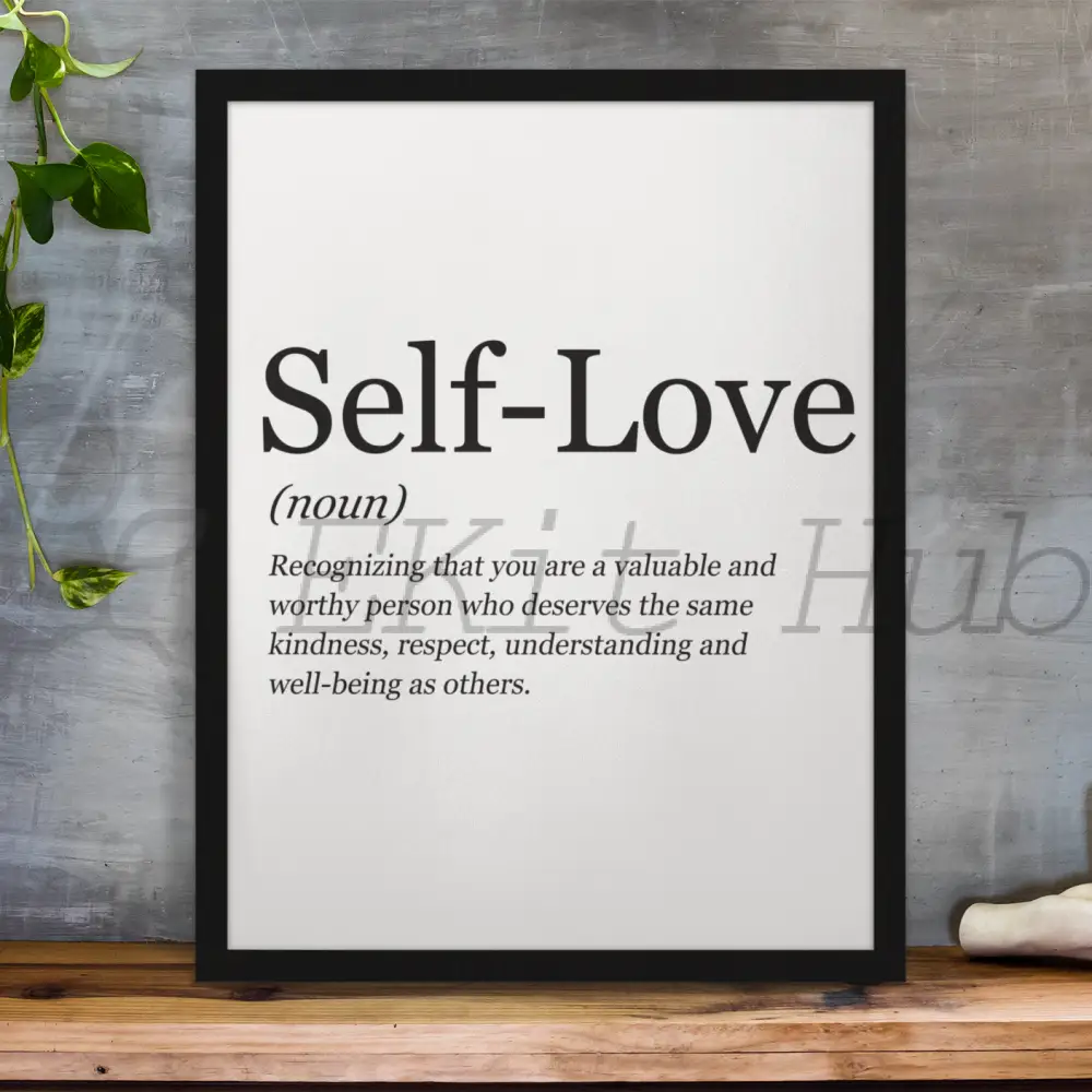 Self-Love Plr Poster Graphic - For Print-On-Demand Wall Art And More Printable Graphics