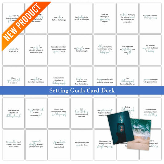 Setting Goals - Comfort Zone Affirmations Plr Card Deck Business Templates