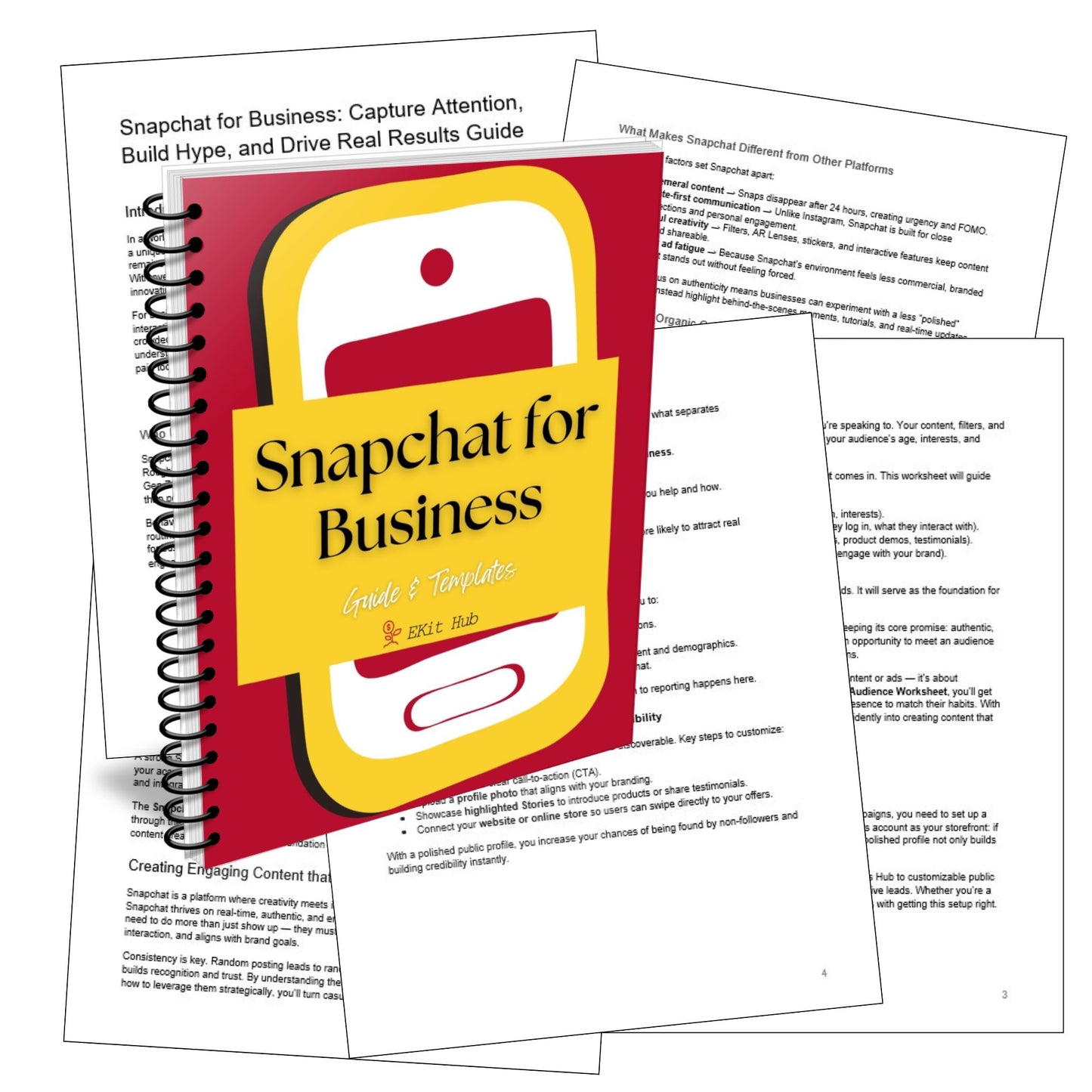 Snapchat for Business Guide + Templates