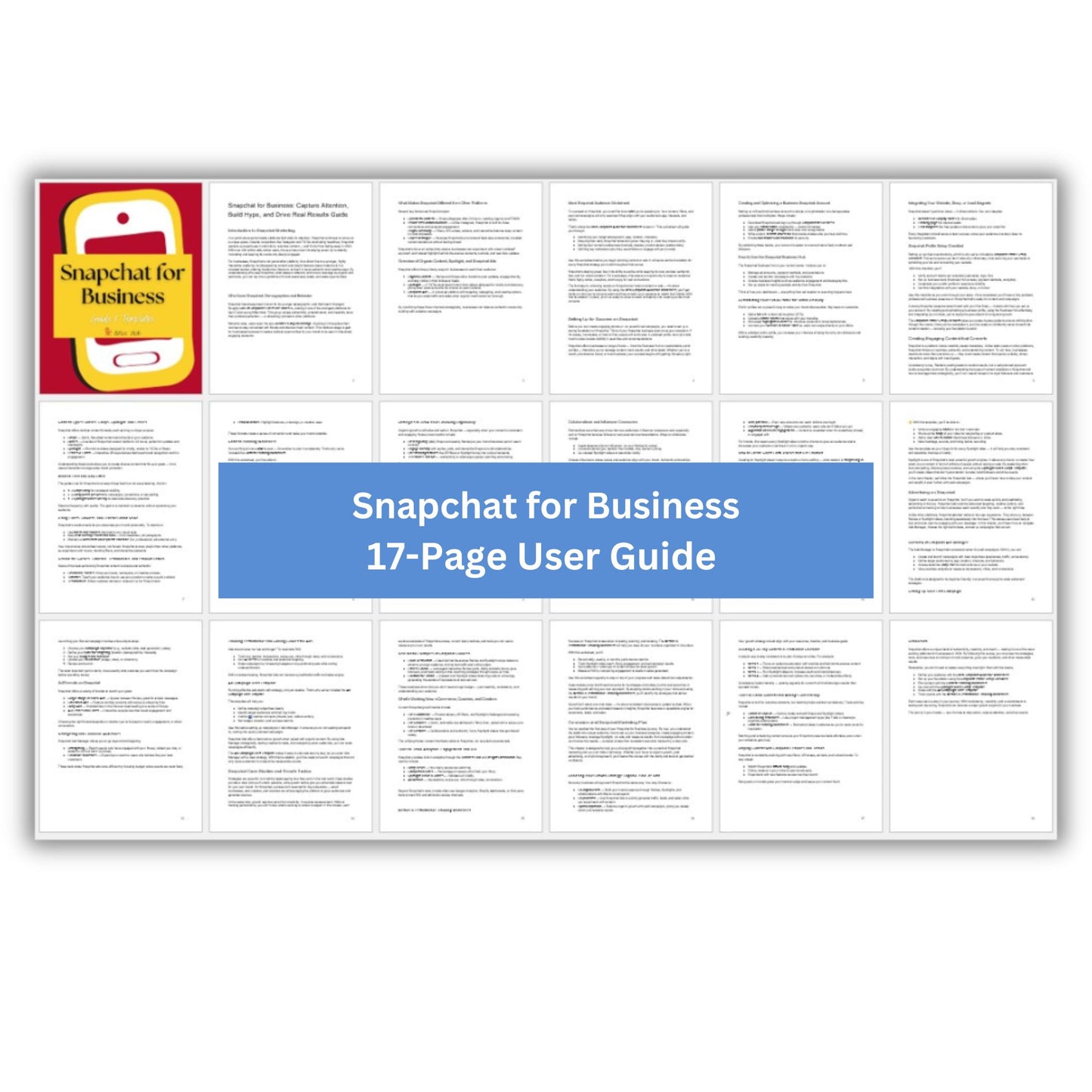 Snapchat for Business Guide + Templates