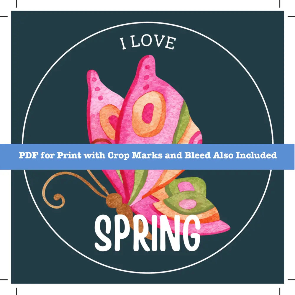 Print-Ready Spring Sticker