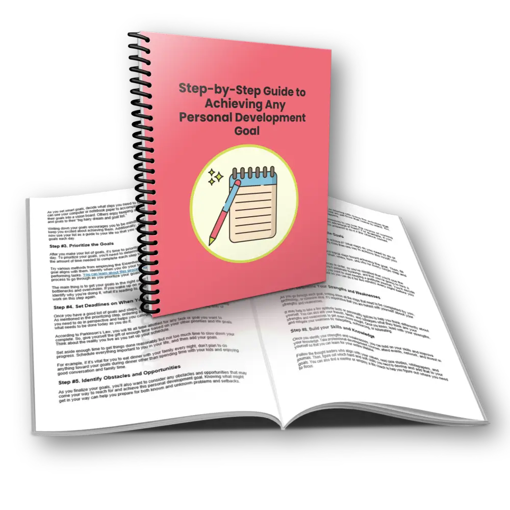 achieving any personal development goal plr report