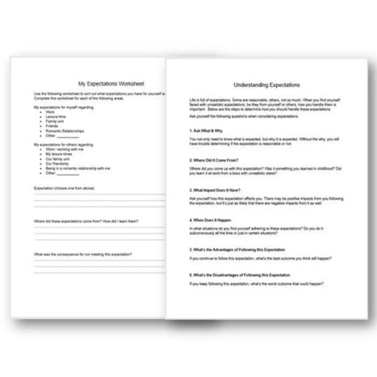 Steps To Determine How Handle Expectations Checklist And Worksheet Printable Worksheets Checklists
