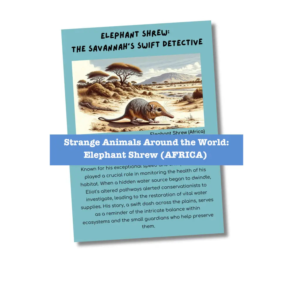 ’Strange Animals Of Africa’ Kid’s Activities- Plr Rights Printable Journals