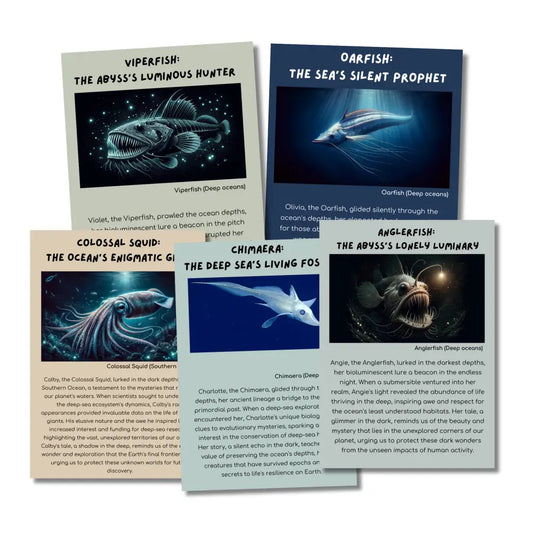 ’Strange Animals Of The Deep Sea’ Kid’s Activities- Plr Rights Printable Journals