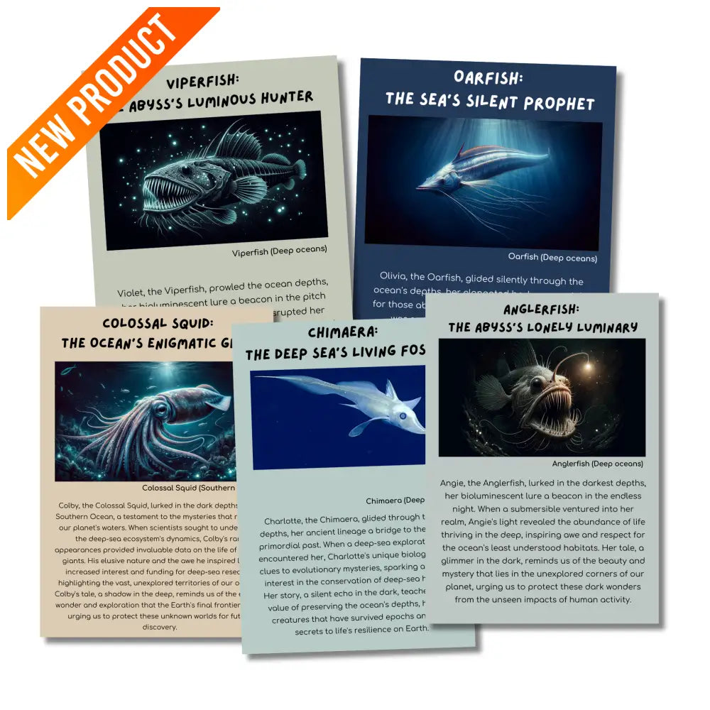 ’Strange Animals Of The Deep Sea’ Kid’s Activities- Plr Rights Printable Journals