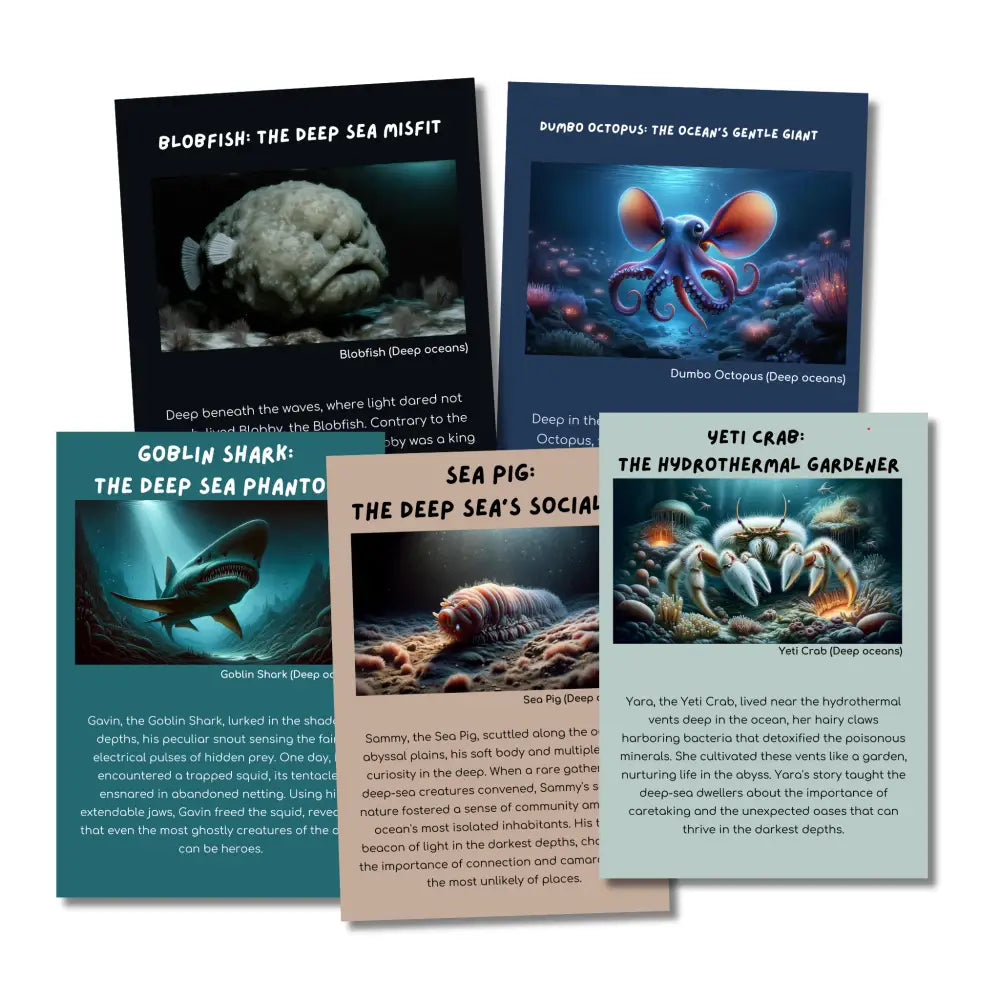 ’Strange Deep Ocean Animals’ Kid’s Activities- Plr Rights Printable Journals