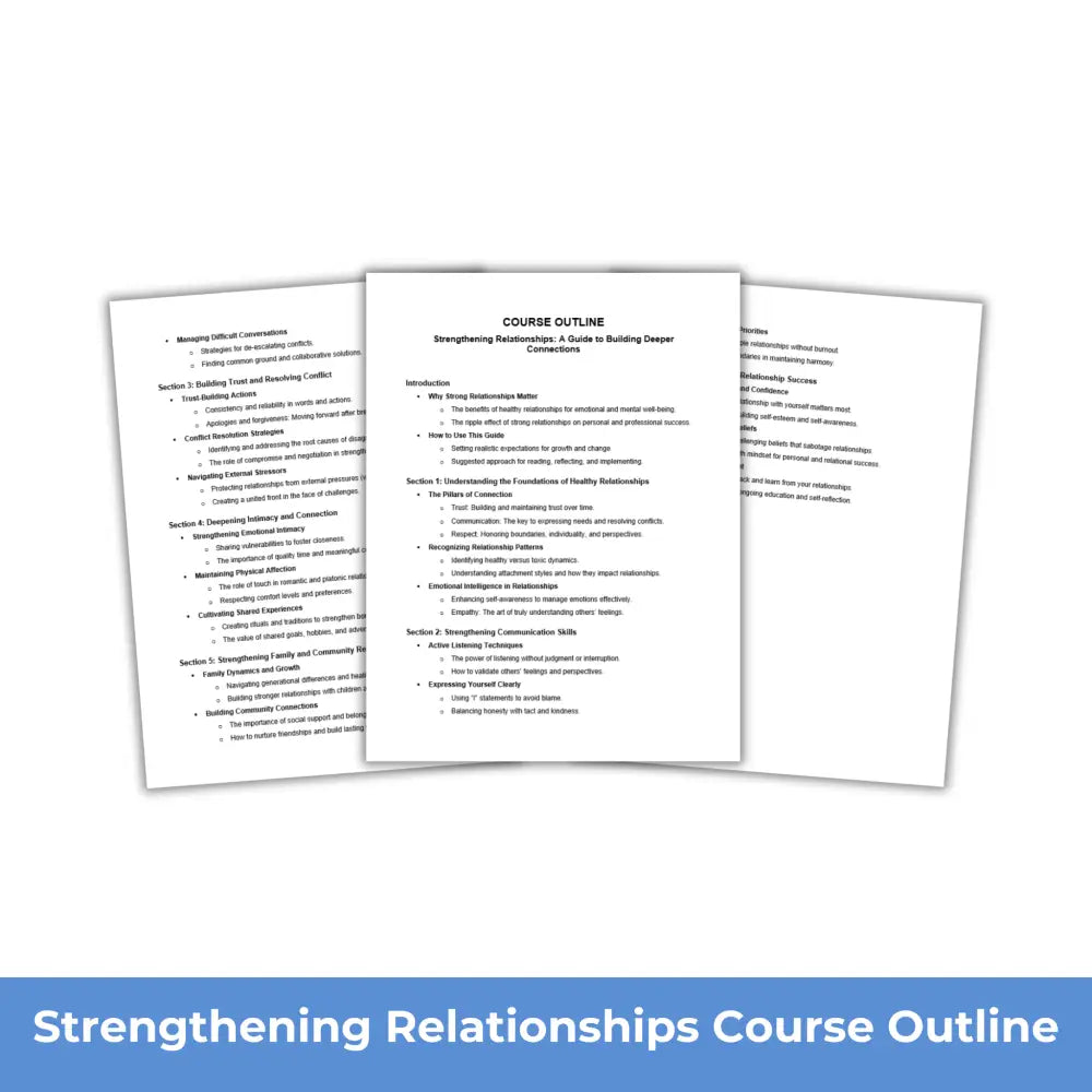 Strengthening Relationships - A Better Me PLR Course PLR Reports