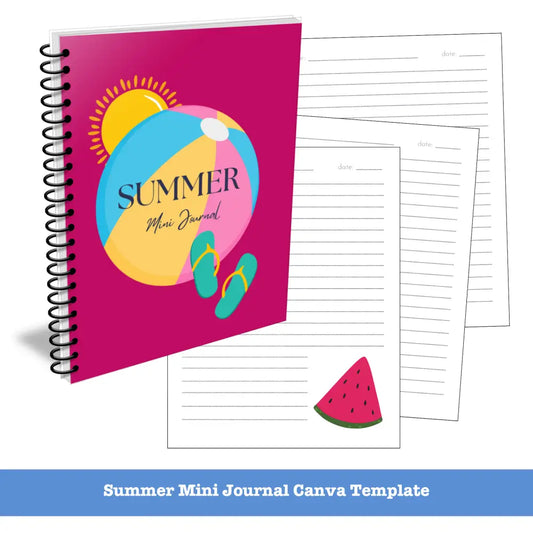 Summer Canva Journal Template - Mini Plr Templates