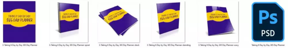 Taking It Day By 365-Day Printable Planner Plr Planners