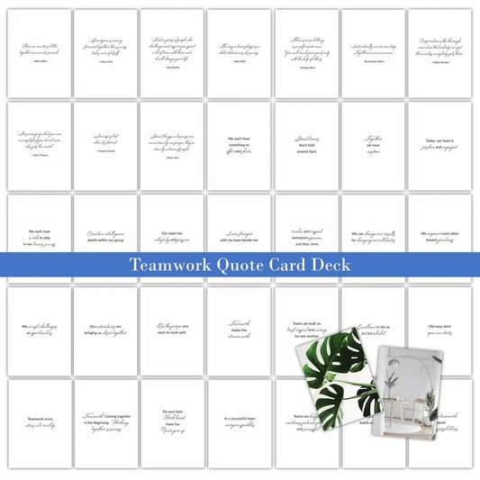 36-Teamwork Quote - Plr Card Deck Templates