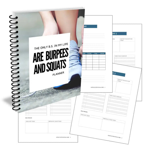 ’The Only Bs In My Life Is Burpees And Squats’ Plr Planner Printable Planners