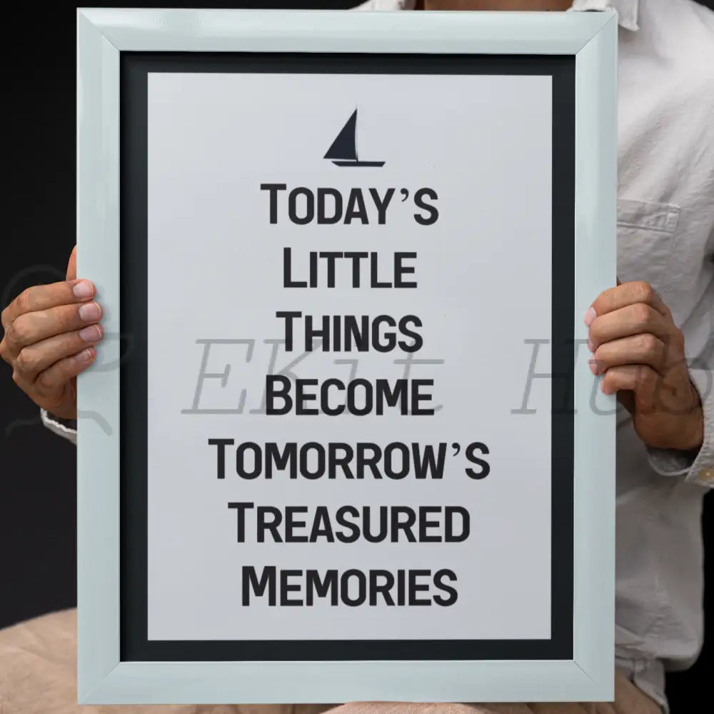 Todays Little Things Plr Poster Graphic - For Print-On-Demand Wall Art And More Printable Graphics