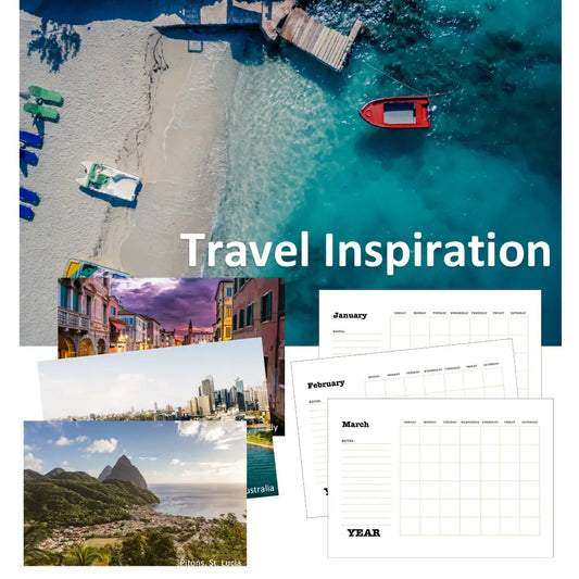 Travel Printable Calendar PLR