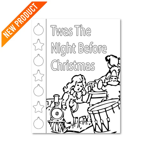 ’Twas The Night Before Christmas’ Plr Coloring Page Pages