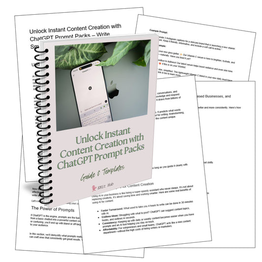 Unlock Instant Content Creation with ChatGPT Guide + Templates
