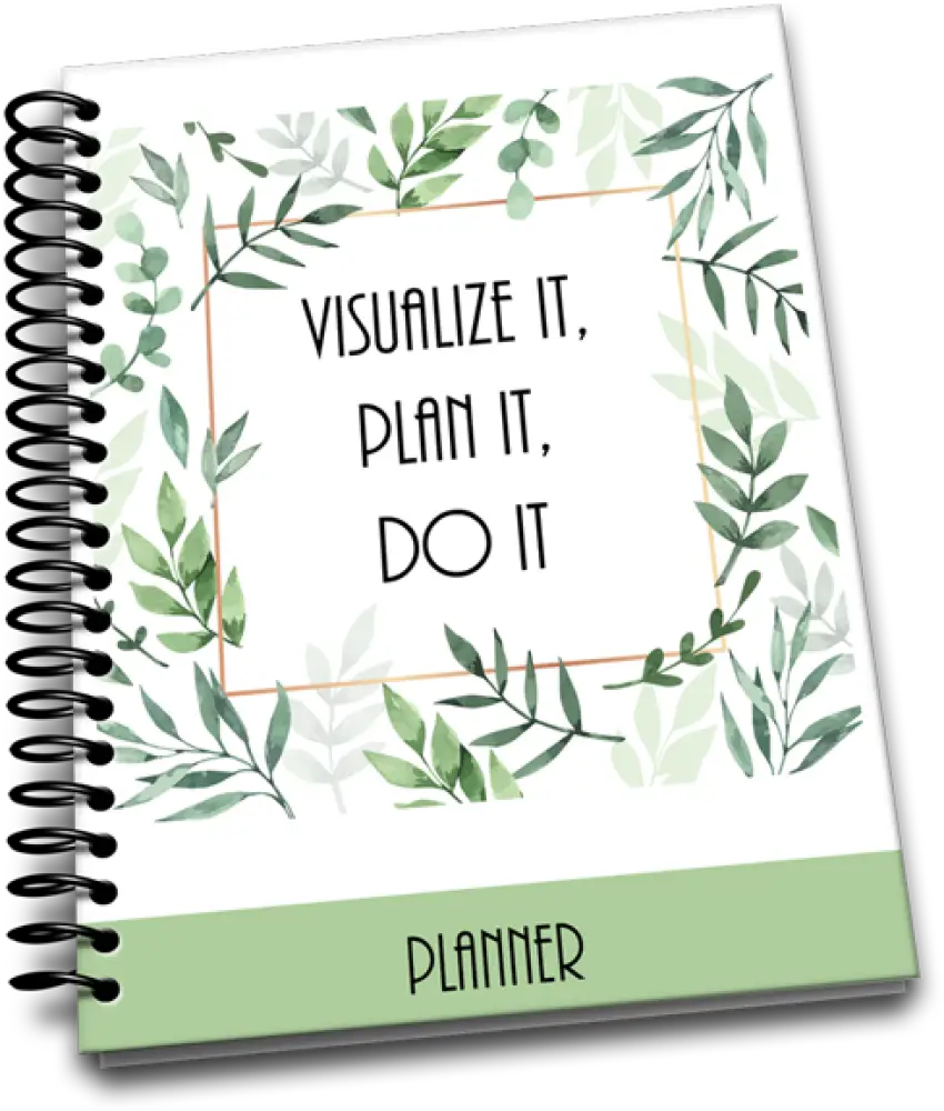 ’Visualize It Dream Do It’ Plr Planner Printable Planners