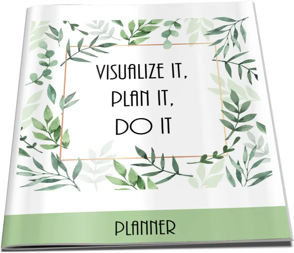 ’Visualize It Dream Do It’ Plr Planner Printable Planners