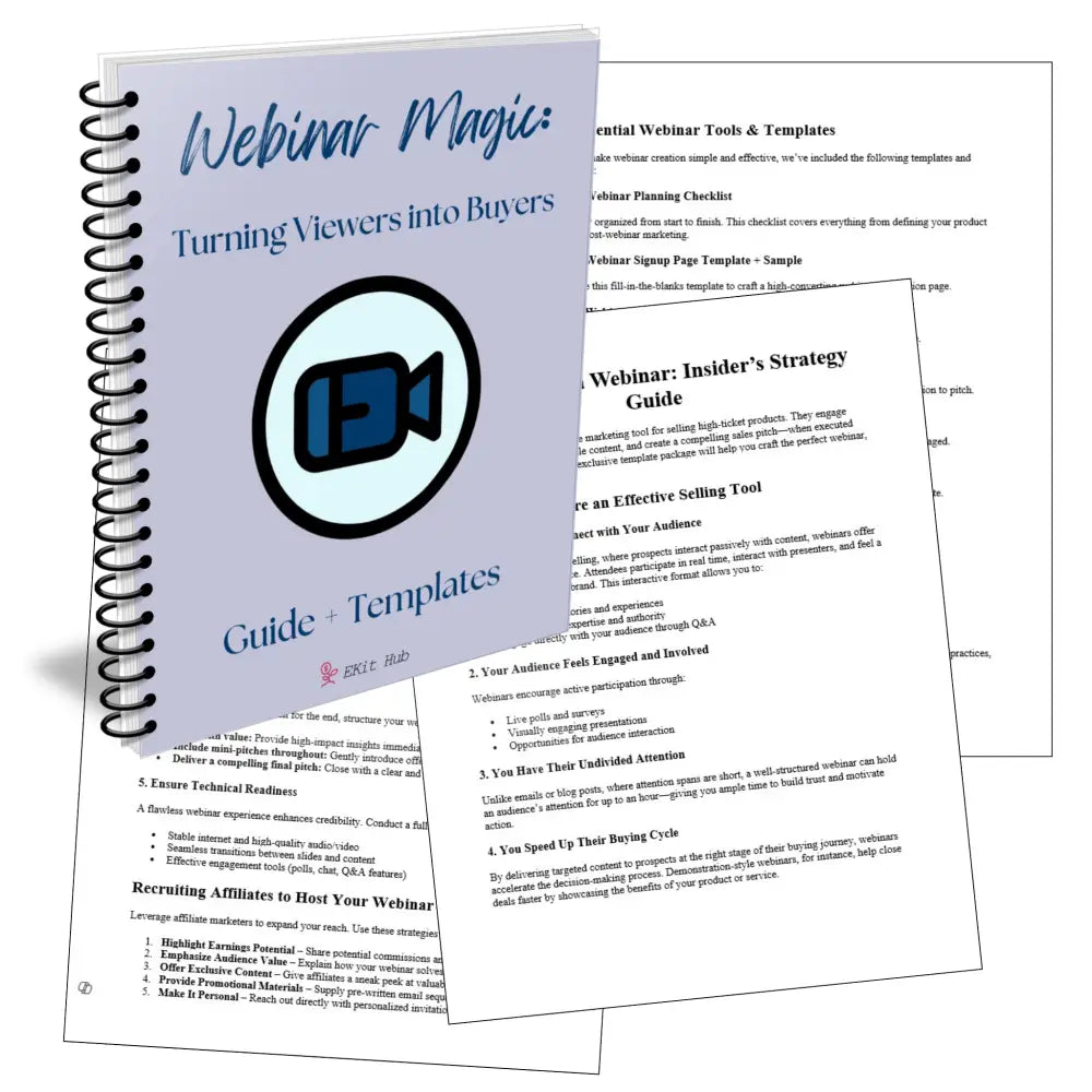 Webinar Magic: Turning Viewers into Buyers Business Templates