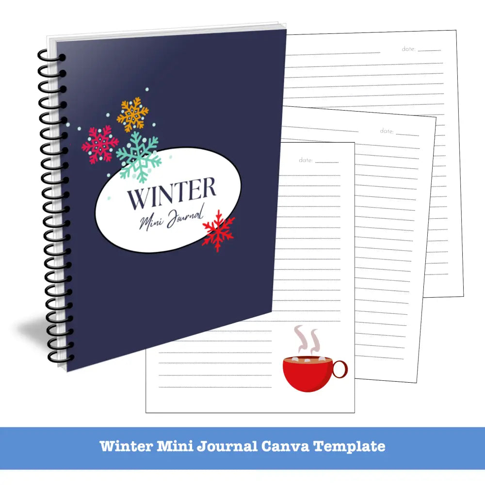 Winter Journal Canva Template - Mini Plr Templates