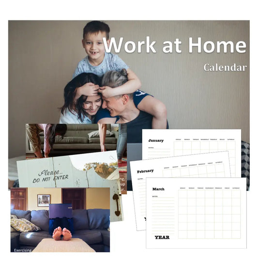 work at home printable plr calendar