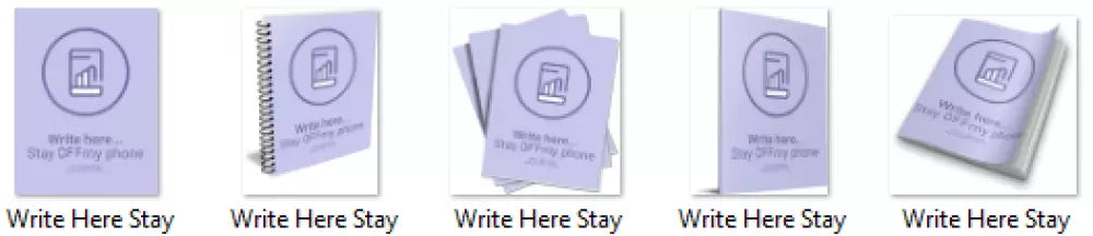 write here and stay off my phone plr journal