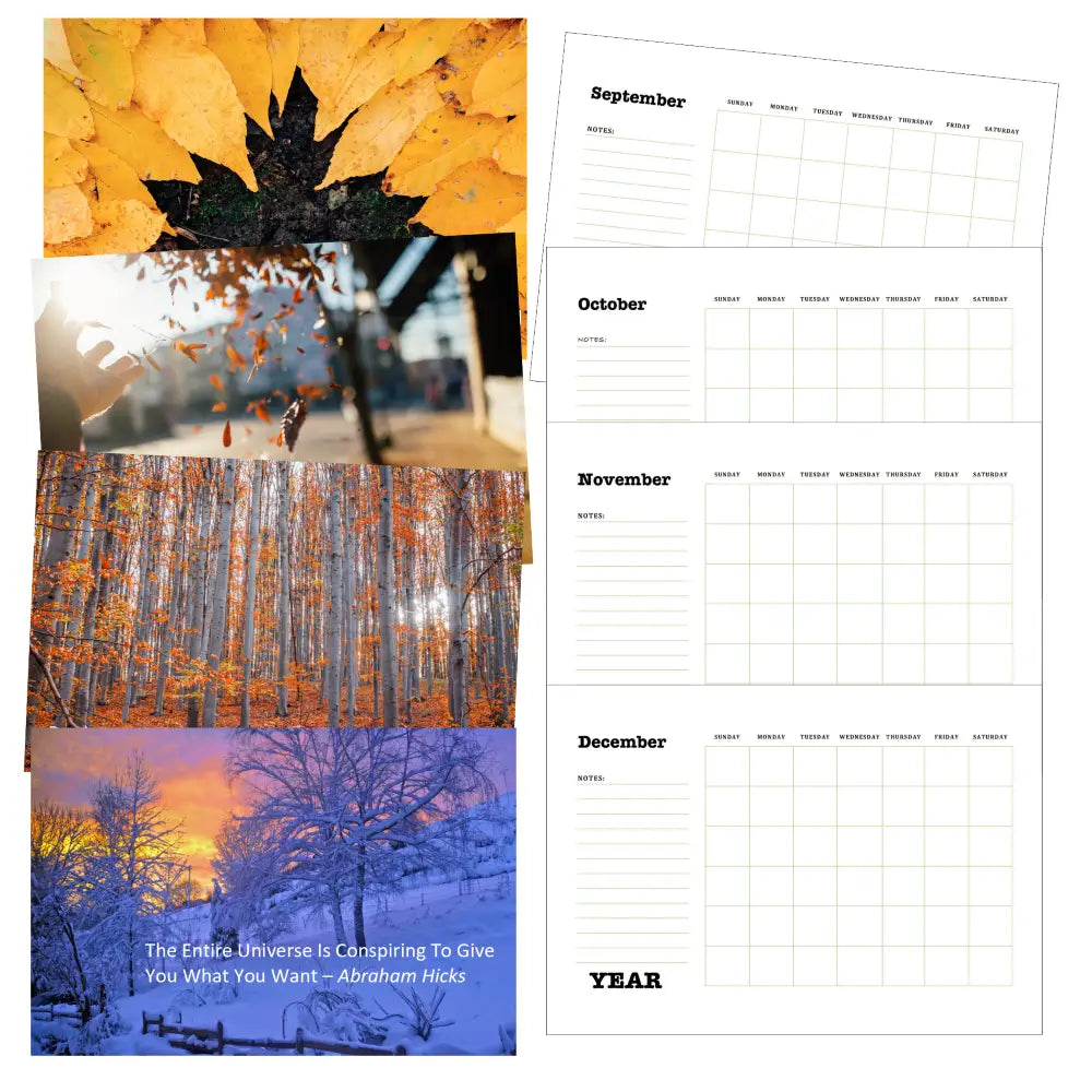 year of abundance printable calendar plr