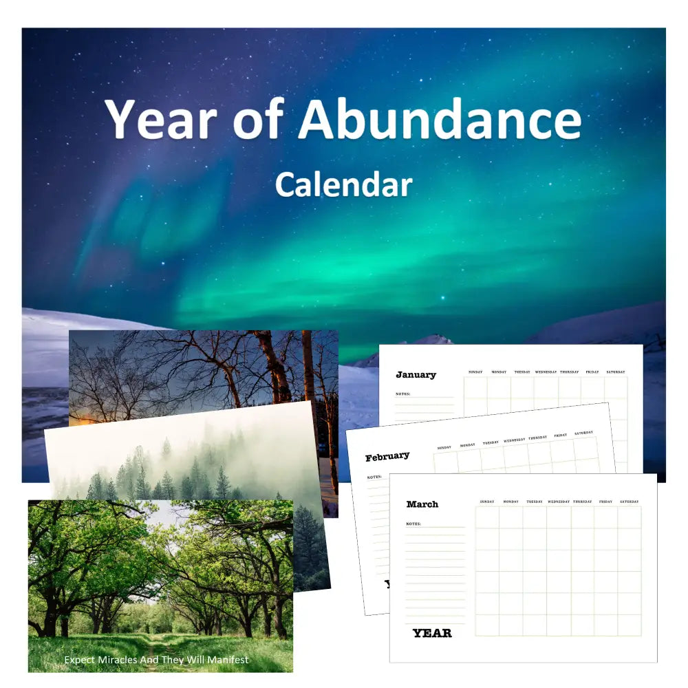 Year of Abundance Calendar PLR