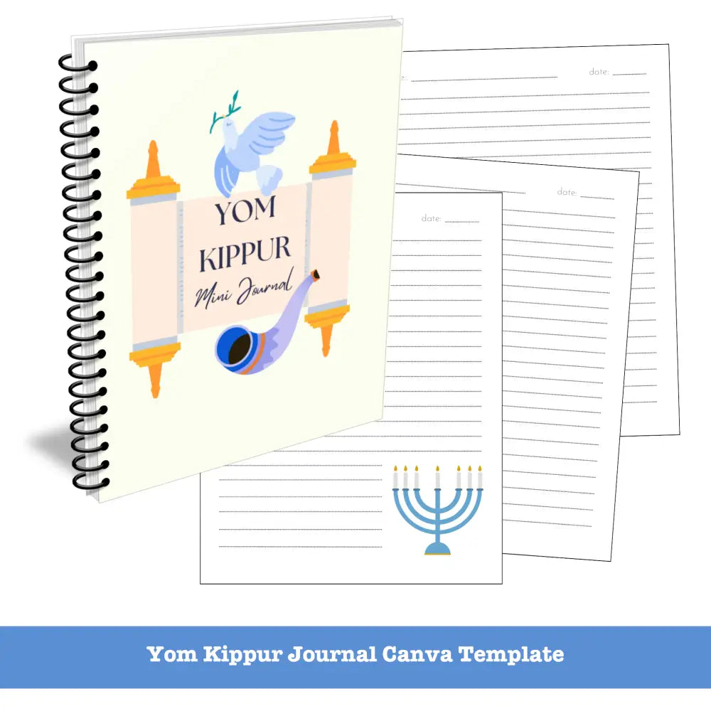 Yom Kippur Canva Journal Template - Mini Plr Templates