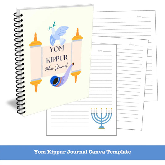 Yom Kippur Canva Journal Template - Mini Plr Templates