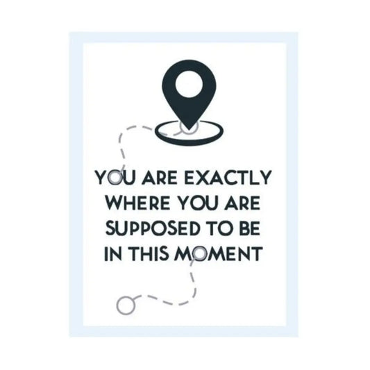 You Are Where Supposed To Be Plr Poster Graphic - For Print-On-Demand Wall Art And More Printable