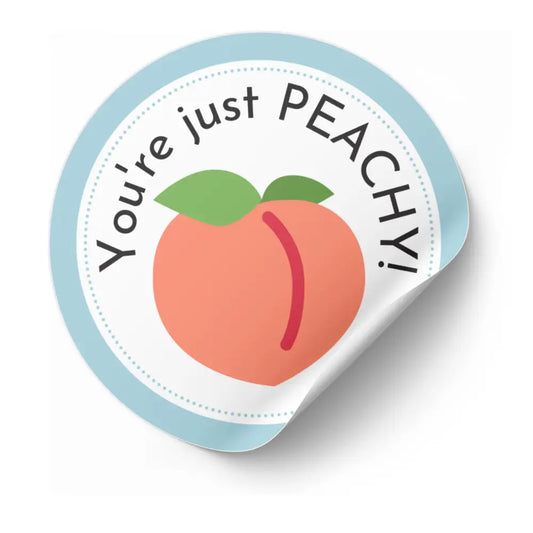 You're Just Peachy Printable Sticker