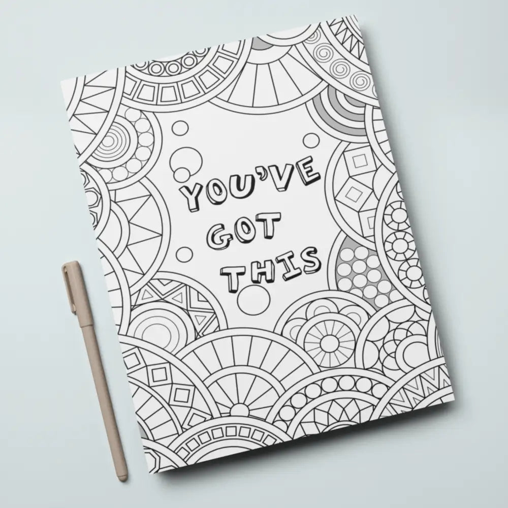 youve got this goal setting coloring page plr