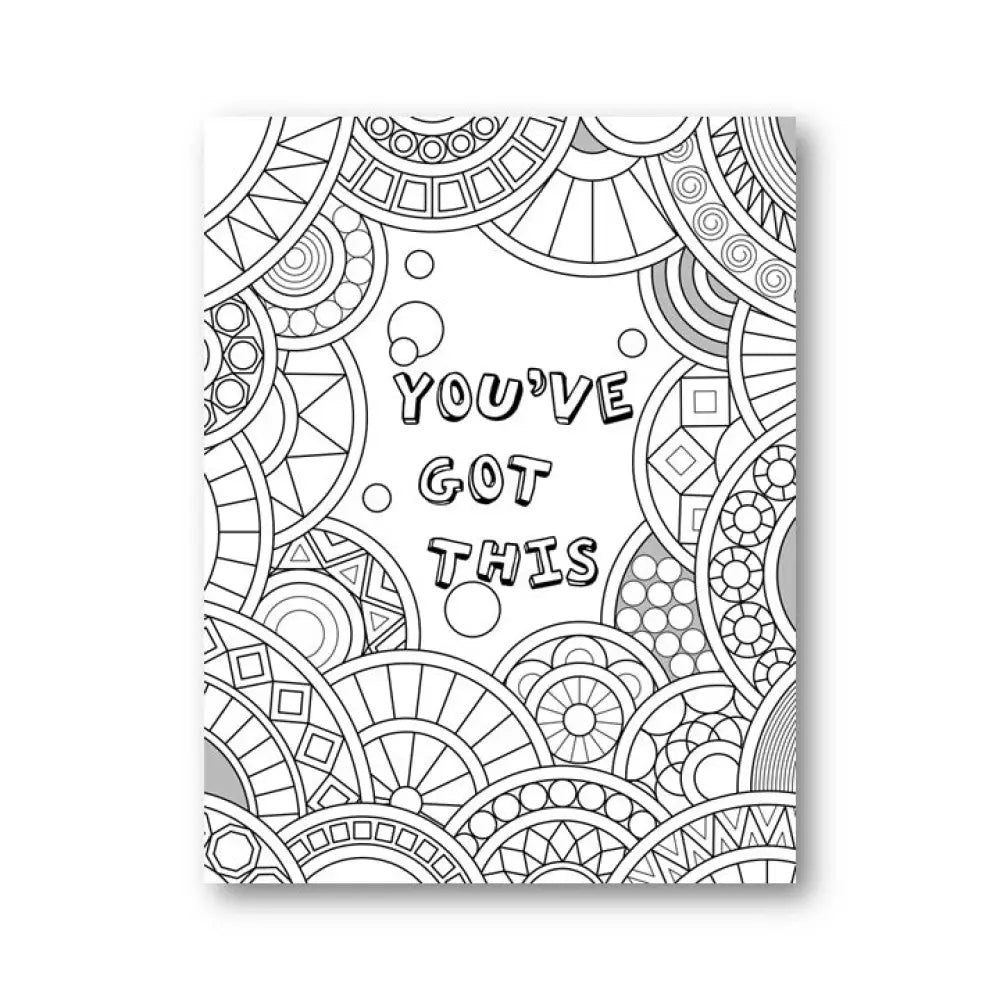 youve got this goal setting coloring page plr