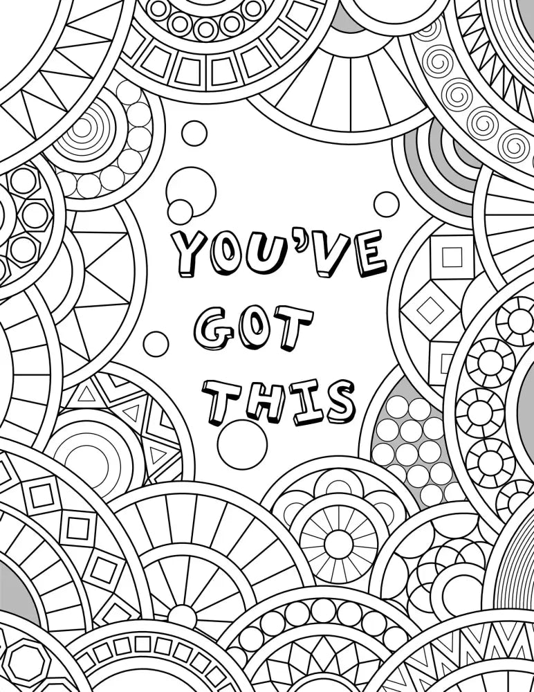 youve got this goal setting coloring page plr